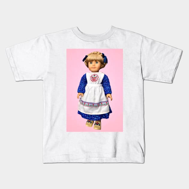 Baking with Kirsten Larson Kids T-Shirt by Doll_Delight